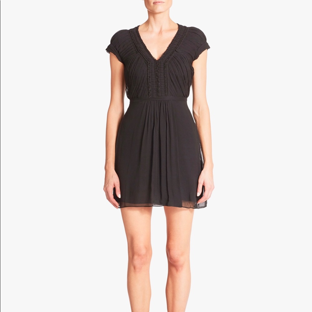 Burberry Brit Dark Grey Moya Chiffon Dress